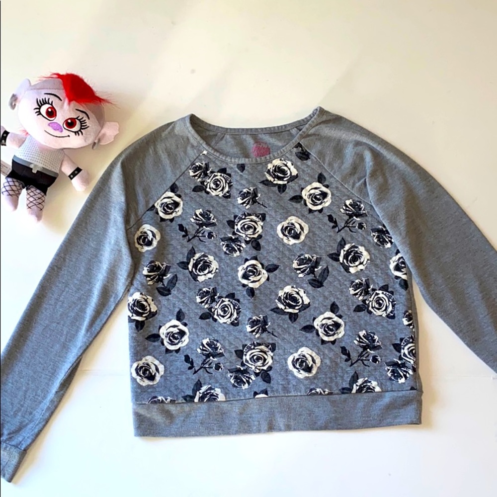Faded Glory girl long sleeve pullover top Size L